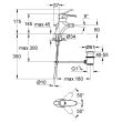 Mitigeur bidet EUROWING monocommande blanc GROHE 33237L00 photo du produit Secondaire 1 S