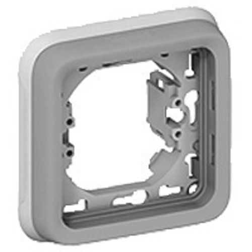 Support plaque étanche PLEXO composable IP55 gris 1 poste - LEGRAND - 069681 pas cher Secondaire 1 L