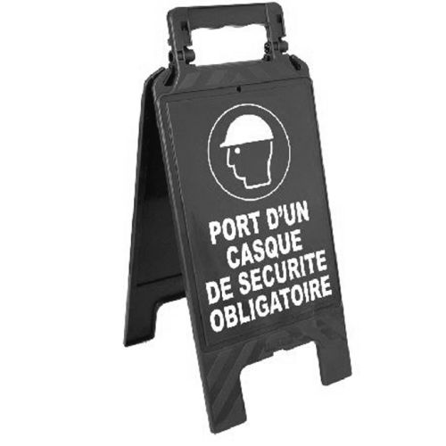 Chevalet d'obligation 'Port du casque de sécurité obligatoire' - NOVAP - 4291130 pas cher