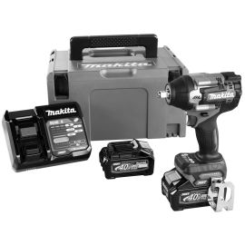 Boulonneuse à chocs XGT 40V max Li-Ion Makita TW007GM201 + 2 batteries 4 Ah + chargeur + coffret MAKPAC pas cher Principale M