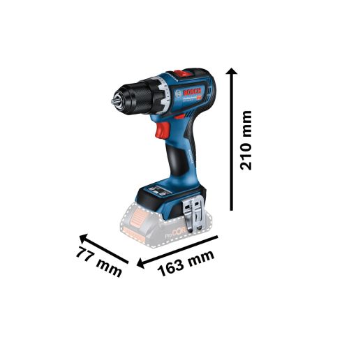 Perceuse visseuse 18 V GSR 18V-90 C + 2 batteries GBA 4 Ah + chargeur en coffret L-BOXX BOSCH 06019K6003 photo du produit Secondaire 1 L