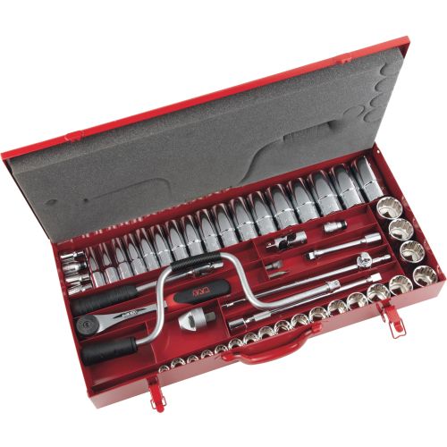 Coffret 1/2'' de 49 outils Sam outillage 12 pans en mm - 75-S49A photo du produit Principale L