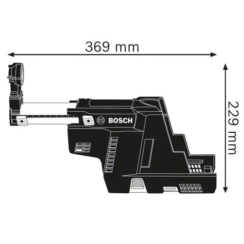 Collecteur de poussière 18V Bosch GDE 18V-16 Professional (sans batterie ni chargeur) - 1600A0051M photo du produit Secondaire 1 L