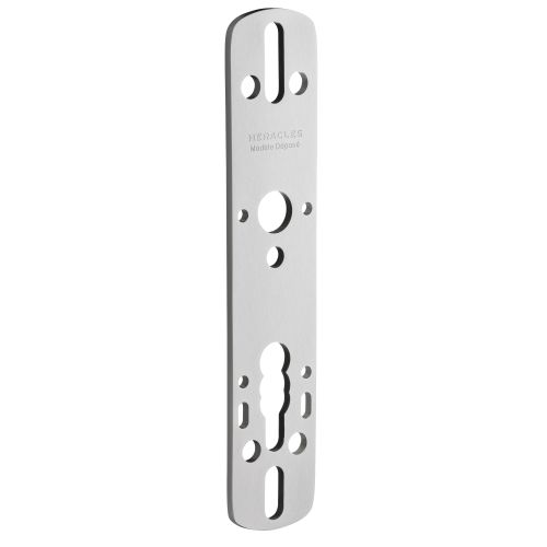 Plaque de rehausse entraxe 70 mm épaisseur 5 mm argent HERACLES D-901RSTD5-F1 photo du produit Secondaire 6 L
