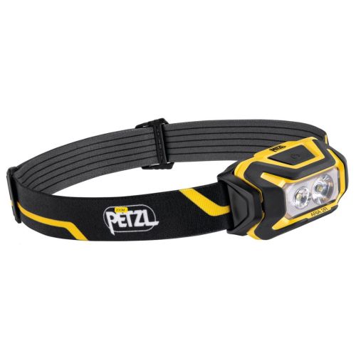 Lampe frontale ARIA 2R rechargeable noir et jaune PETZL E071AA00 photo du produit