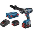 Perceuse-visseuse 18V Biturbo GSR 18V-150 C + 2 batteries 5.5Ah + chargeur + L-BOXX - BOSCH - 06019J500C pas cher