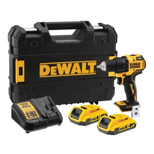 Perceuse-visseuse 18 V XR Brushless + 2 batteries 2 Ah + chargeur + coffret TSTAK DEWALT DCD708D2T-QW photo du produit