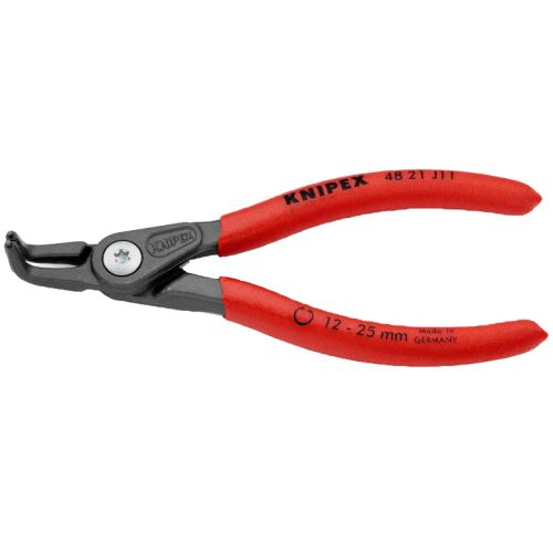 Pince circlips intérieurs 12 à 25mm coudée à 90° avec pointe de 1,3mm  - KNIPEX - 48 21 J11 pas cher