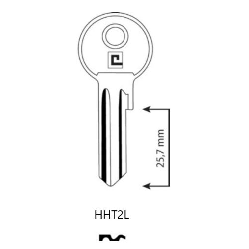 Ebauche de clé en laiton boite de 100 pièces Héraclès HHT2L photo du produit Secondaire 1 L