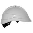 Casque de chantier visière courte KARA blanc - AUBOUEIX - 0031TC pas cher