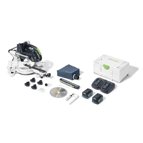 Scie à onglets radiale 18V Festool KAPEX KSC 60 EB I-Plus + set Energie SYS 18 V 2 x 5,2 /TCL 6 DUO - 577174 photo du produit