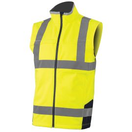 Gilet de travail Softshell STATION Coverguard à haute visibilité photo du produit Principale M