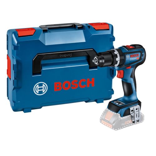 Perceuse-visseuse à percussion 18V GSB 18V-90 C (sans batterie ni chargeur) en coffret L-BOXX - BOSCH - 06019K6102 pas cher