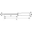 Clé mâle emmanchées S1 bi-matière droites 10mm - SAM OUTILLAGE - 67-10A pas cher Secondaire 1 S