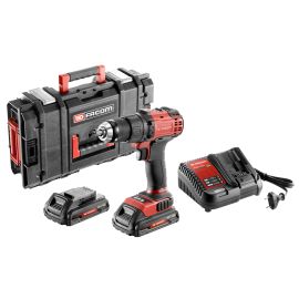 Perceuse-visseuse 13 mm 18V Facom + 2 batteries 2 Ah + chargeur + coffret ToughSystem® - CL3.P18SD2PB photo du produit Principale M