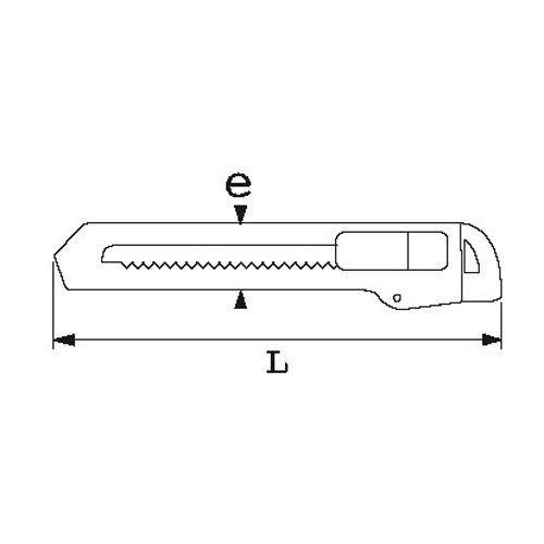 Cutter lame de 9,5 mm SAM OUTILLAGE 378-26 photo du produit Secondaire 1 L