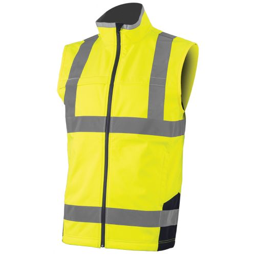 Gilet Softshell haute visibilité STATION jaune fluo/bleu marine TL COVERGUARD 70801 photo du produit Principale L