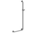 Main courante de douche en L inox avec support douchette reversible - AKW - 01244-HD pas cher