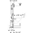 Bâti-support DUOFIX en applique 112 cm pour WC suspendu GEBERIT 111.906.00.5 photo du produit Secondaire 2 S