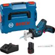 Scie sabre 12V GSA 12V-14 + 2 batteries 3.0 Ah + chargeur + coffret L-Boxx - BOSCH - 060164L90Y pas cher