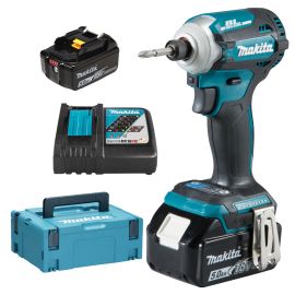 Visseuse à chocs LXT 18V Makita DTD171RTJ 180 Nm + 2 batteries 5 Ah + chargeur rapide + coffret MAKPAC photo du produit Principale M