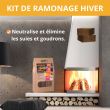 Kit de 3 bûches de ramonage 1,2 kg avec 24 cubes allume feu DIABLOTIN BUCH3 photo du produit Secondaire 2 S