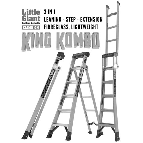 Escabeau fibre de verre KING KOMBO 5 marches - LITTLE GIANT - LIG-13610 pas cher