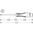 Tournevis Ultimate Phillips chromée avec pointe brunie PH0 lame 75 mm KS TOOLS 922.6021 photo du produit Secondaire 1 S
