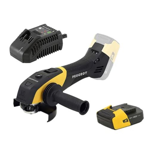 Meuleuse d'angle 125 mm 18 V EnergyGrind-18VBL + batterie 2 Ah + chargeur PEUGEOT OUTILLAGE 650371 photo du produit