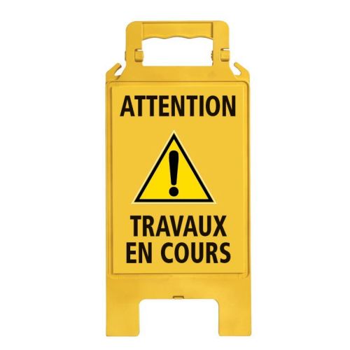 Chevalet de signalisation ''Travaux en cours'' 600x275mm - NOVAP - 4291017 pas cher