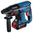 Perforateur burineur 18 V GBH18V-21 avec 2 batteries 4 Ah + chargeur + coffret L-BOXX BOSCH 0611911102 photo du produit Secondaire 1 S