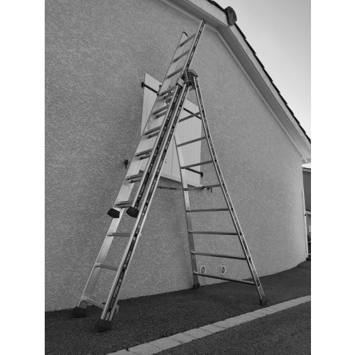 Échelle Platinium transformable 3 plans 6,85m - TUBESCA-COMABI - 2443610 pas cher Secondaire 23 L
