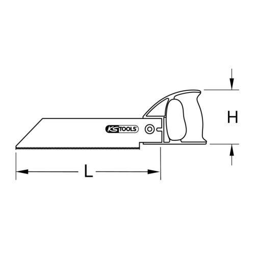 Scie à main pour le PVC longueur L 300 mm KS TOOLS 907.1105 photo du produit Secondaire 1 L