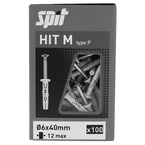 Cheville &agrave; frapper HIT M 6x30 bidon de 1000 - SPIT - 055704 pas cher Secondaire 13 L