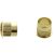 Entrée de batteuse diamètre 22mm hauteur 19mm finition laiton poli photo du produit Principale XS