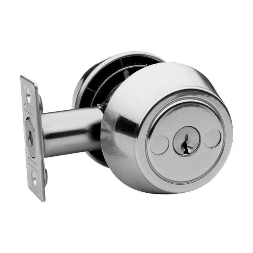Verrou tubulaire double entrée à axe réglable 60-70mm chrome mat - TESA - 517U0CM pas cher