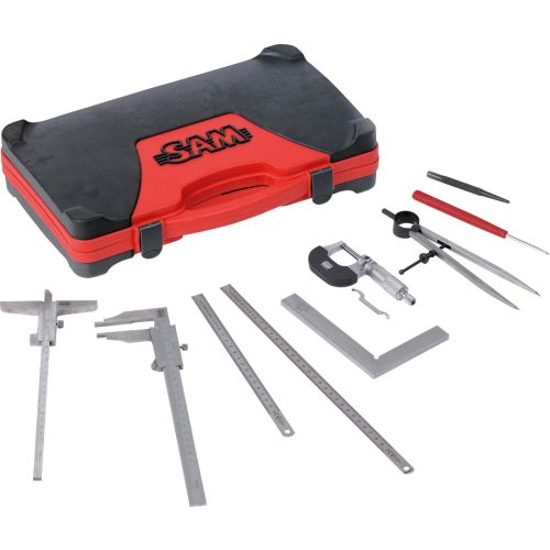 Coffret de 8 outils de mesure de précision et traçage SAM OUTILLAGE 710-J12 photo du produit Secondaire 1 L