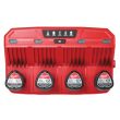 Chargeur 12 V M12 C4 jusqu'à 4 batteries MILWAUKEE 4932430554 photo du produit Secondaire 3 S