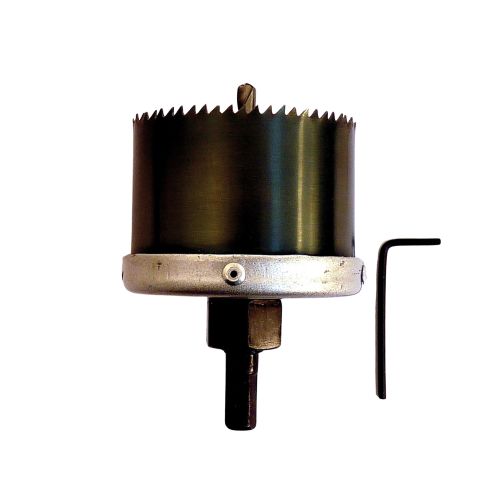 Scie cloche HSS bois - plâtre diamètre 68 mm + embase + foret centreur SMARTOOL TECHNIC 983052 photo du produit
