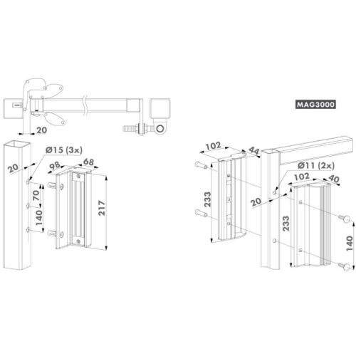 Ventouse électromagnétiques avec poignée 300kg 12/24VDC argent - LOCINOX - P00007627-SILV pas cher Secondaire 1 L