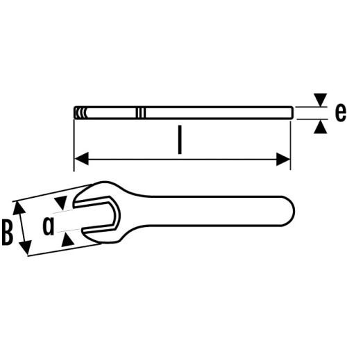 Clé à fourche 1 tête isolée 1000V 8mm - SAM OUTILLAGE - Z-10-8 pas cher Secondaire 1 L