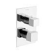 Mitigeur bain-douche à encastrer KUATRO 471502S 2 voies à inverseur automatique chromé - RAMON SOLER - 47C300646 pas cher