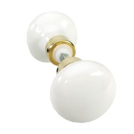 Bouton double porcelaine ROND 56 pas cher Principale M