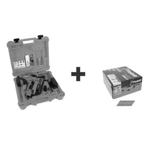 Pack Cloueur à gaz IM90Xi + pack 2,8x70mm crantés (machine complète) 2,1Ah en coffret - SPIT PASLODE - 054695 pas cher