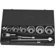 Coffret 1'' de 11 outils en mm - SAM OUTILLAGE - 79-M11 pas cher