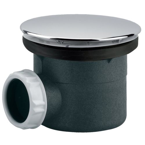 Bonde de receveur à capot métal rond 117mm pour douche D90 sortie horizontale  - VALENTIN - 00 571500 000 00 pas cher