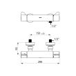 Mitigeur de douche thermostatique SECURITHERM bicommande - DELABIE - H9741 photo du produit Secondaire 1 S