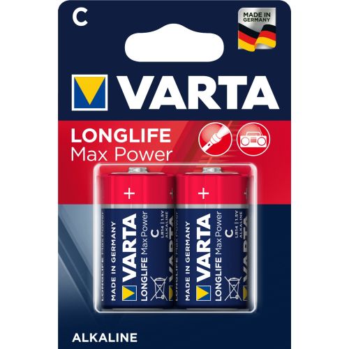 Blister de 2 piles LONGLIFE Max Power LR14 C 1,5 V VARTA 4714110402 photo du produit Secondaire 2 L