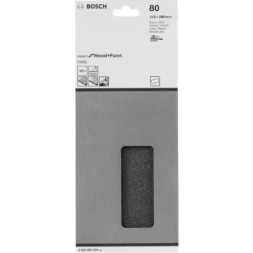 Feuille abrasive C430 115 X 280 mm - BOSCH - 2608605324 pas cher Secondaire 1 L