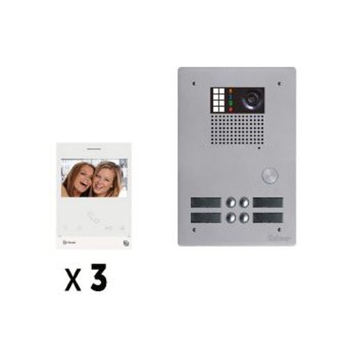 Kit vid&eacute;o collectif G2P Bitron Golmar BUS 2 fils - GKVG2P/203 photo du produit Principale L